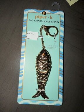 Gold Fish Bag Charm